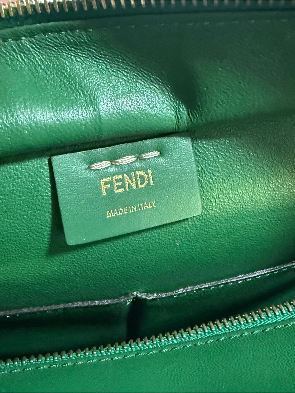 FENDI handbag/shoulder bag in sand beige leather